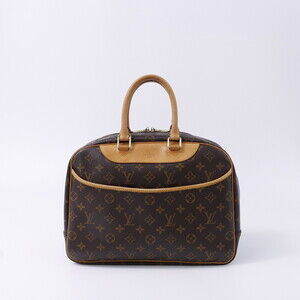 Louis Vuitton Monogram Bowling Vanity Handbag Deauville Boston Bag